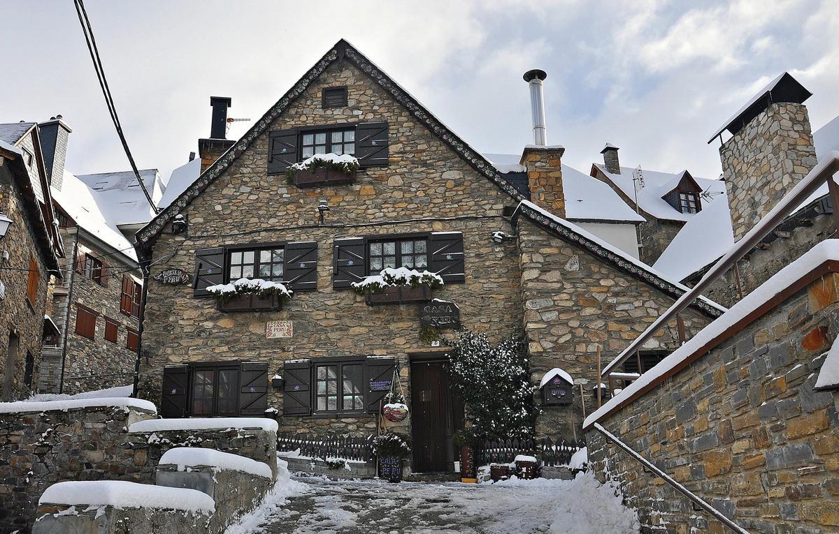 Une maison pyrénéenne à Bagergue.