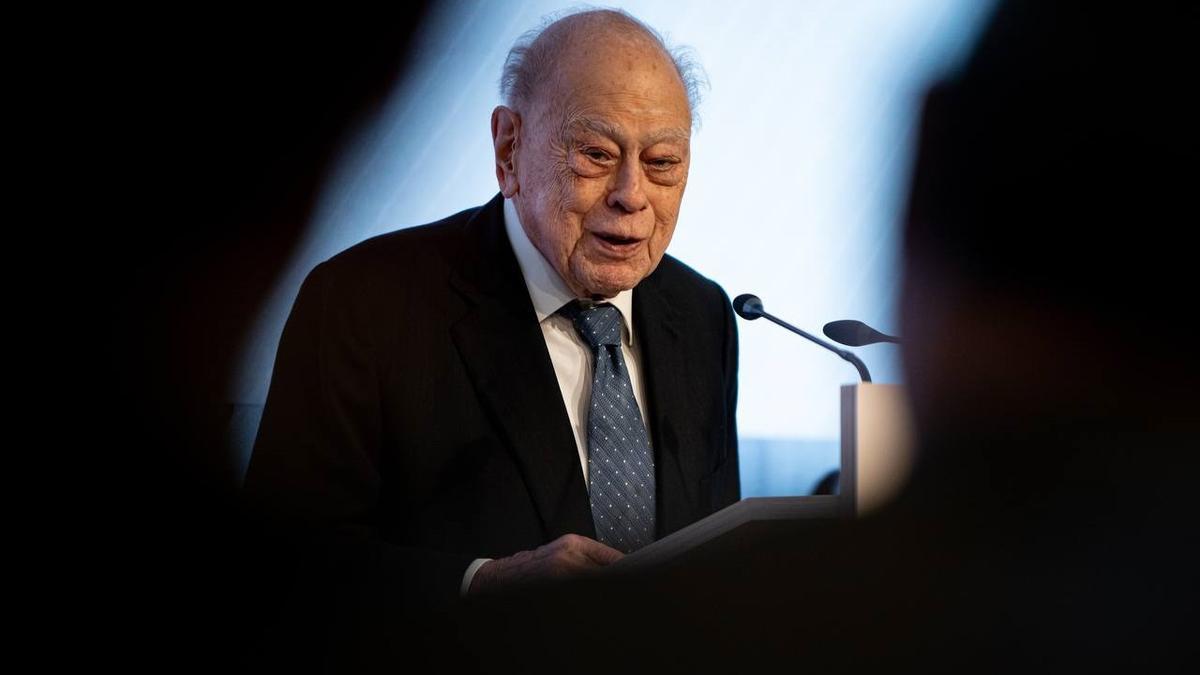 El expresidente de la Generalitat Jordi Pujol interviene en la conmemoración de los 50 años de Pimec, en Barcelona
