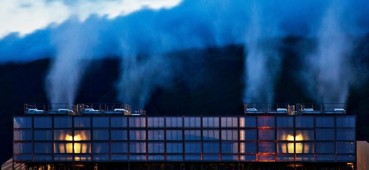 Centre de données Google, au bord du fleuve Columbia, aux États-Unis