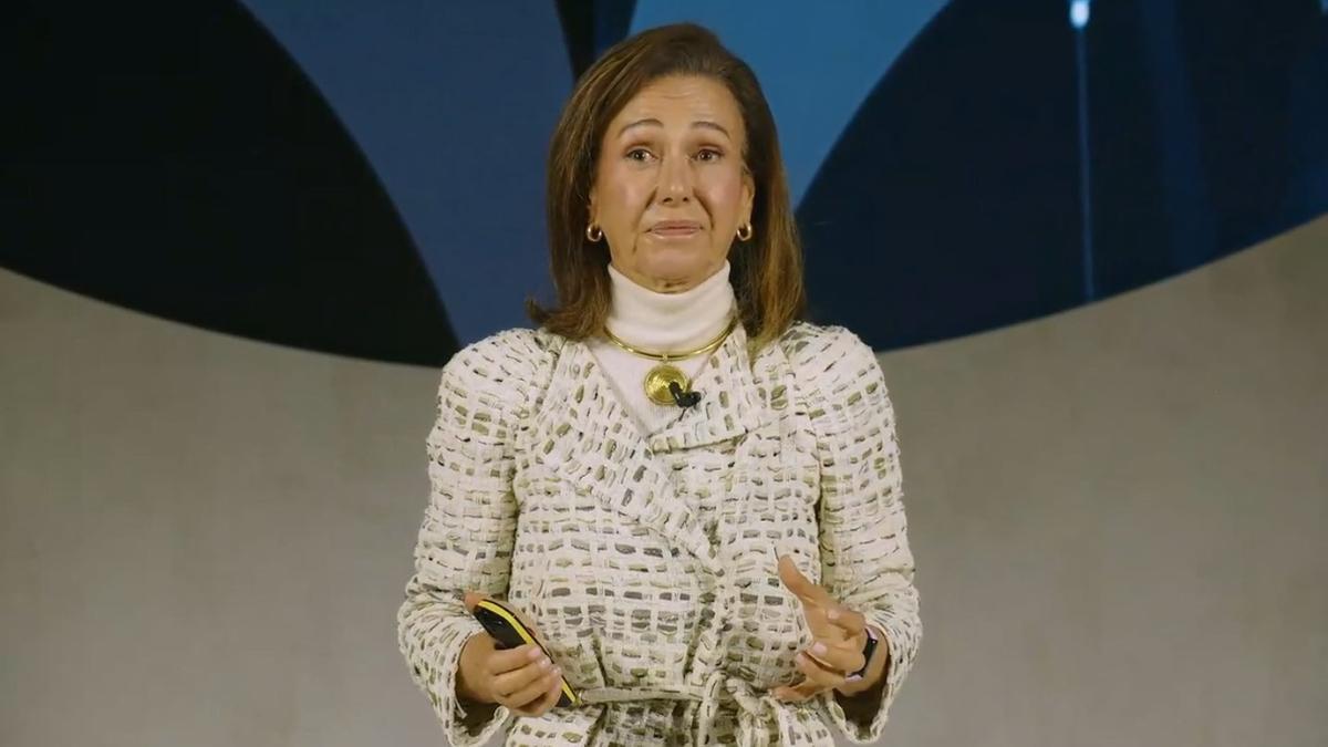 La presidenta del Santander, Ana Botín, en la Conferencia Internacional de Banca de su entidad el pasado 4 de noviembre.