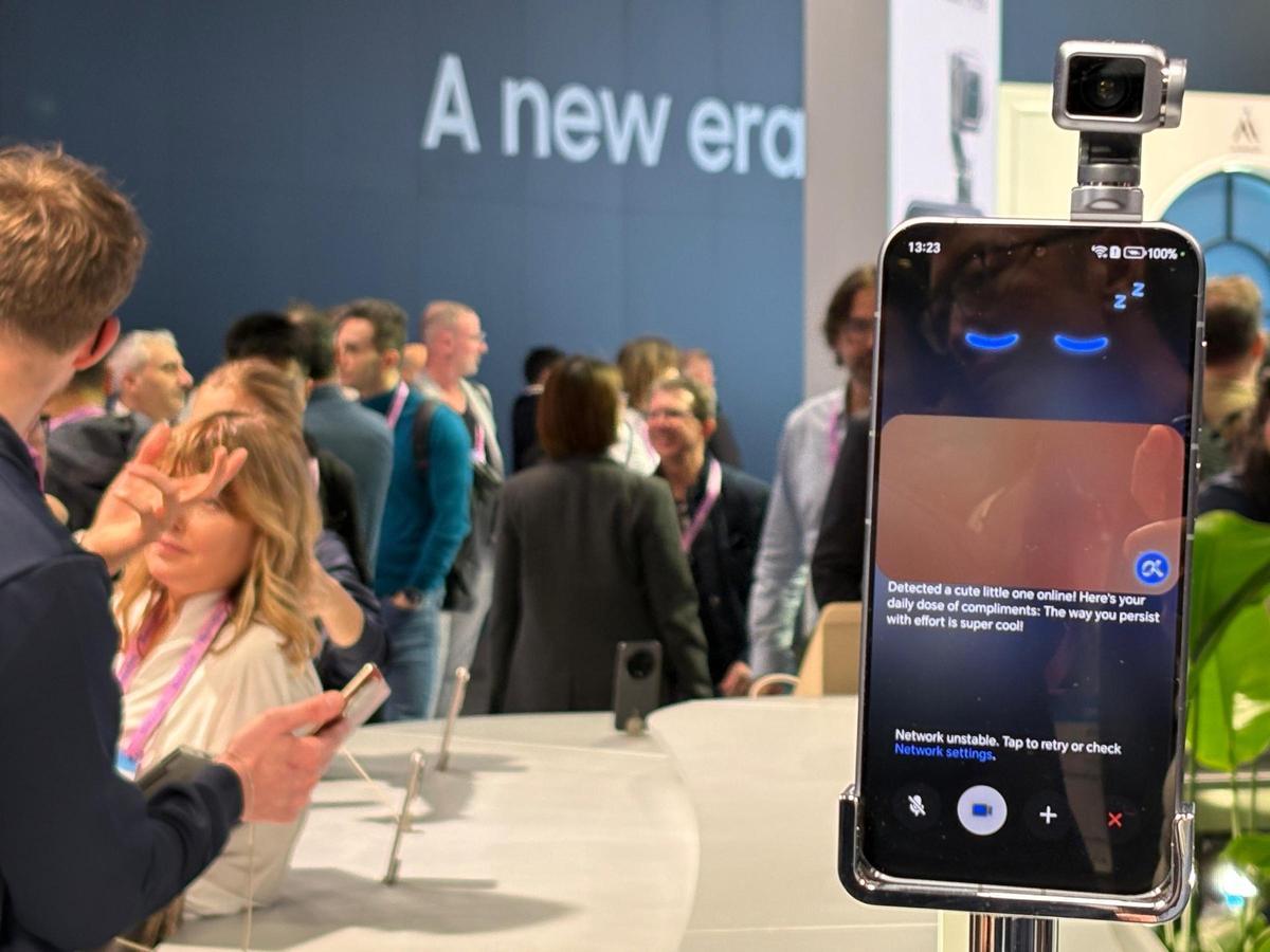 Le téléphone robot d'Honor, au MWC 2026.