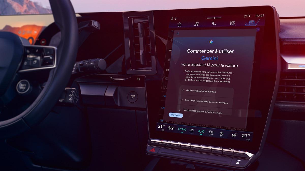 Renault intègre l'intelligence artificielle Gemini dans son système openR link