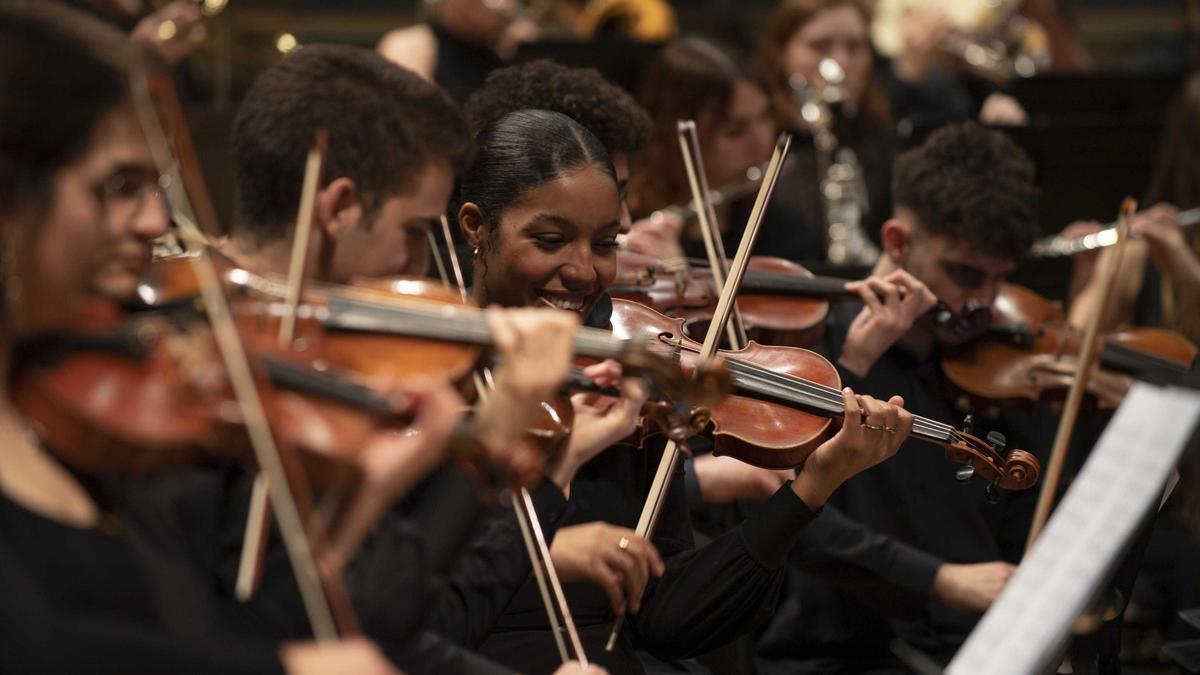 Étudiants d'Esmuc lors d'un concert.