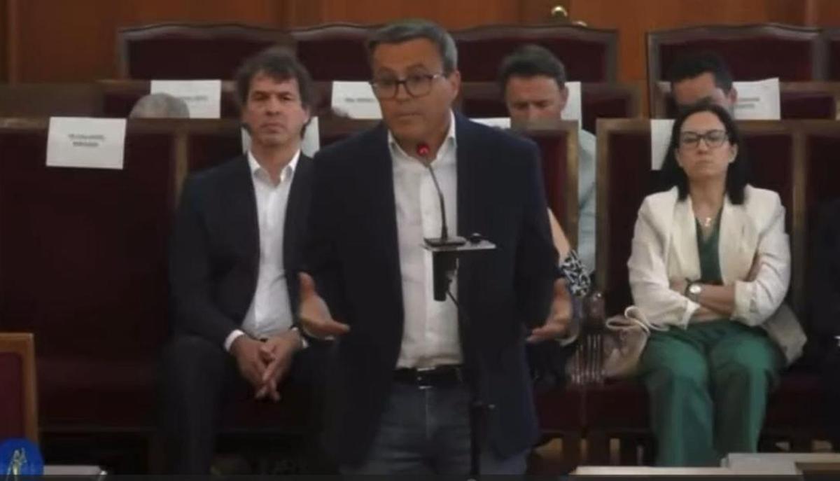 Miguel Ángel Gallardo lors de sa comparution devant le juge