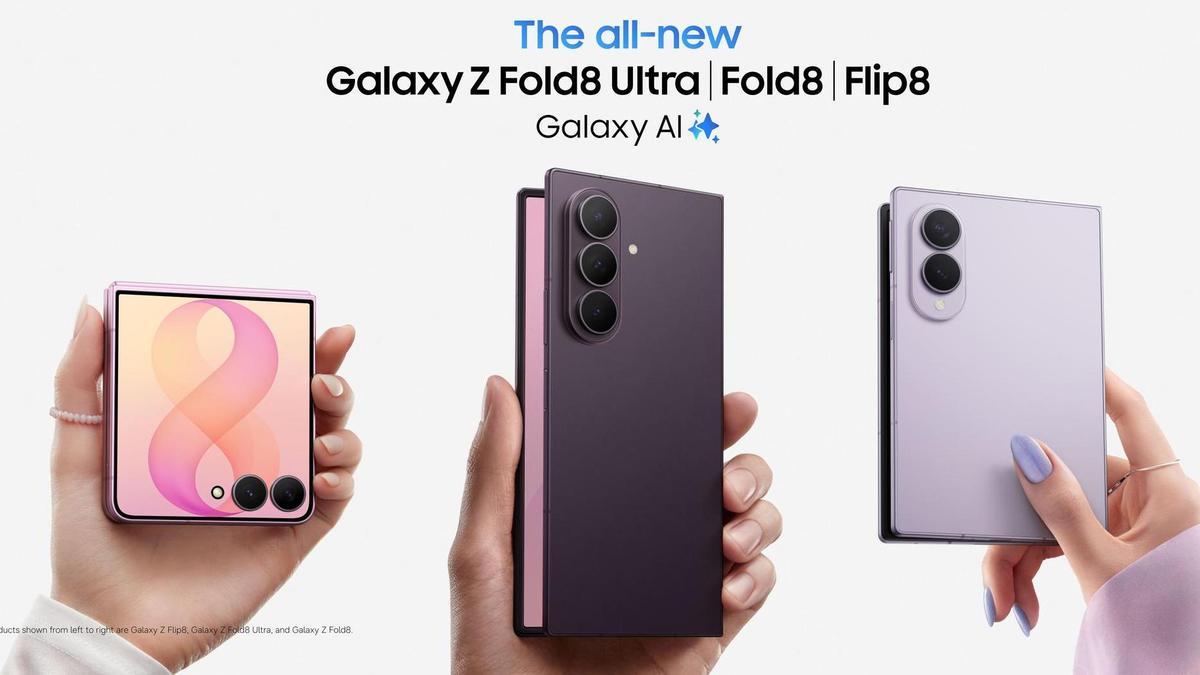 Los nuevos teléfonos presentados por Samsung