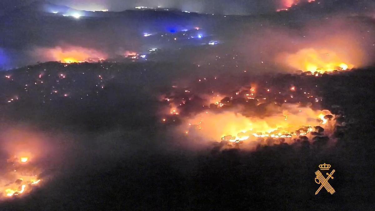 El incendio de Madrid y Ávila a vista de dron