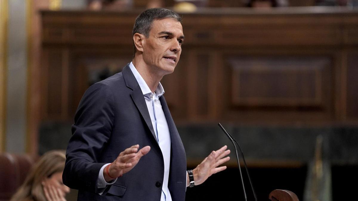 El presidente del Gobierno, Pedro Sánchez, el pasado 24 de junio durante su última comparecencia en el Congreso.