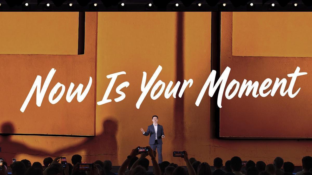 Momento de la presentación de Huawei.