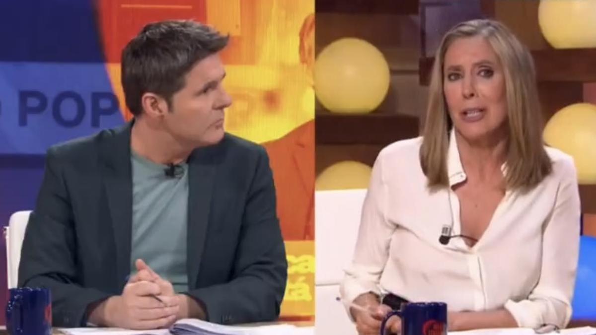 Momento en el que Marta Gómez Montero abandona