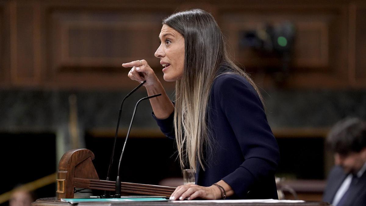 Miriam Nogueras, Junts, en el Congreso de los Diputados.