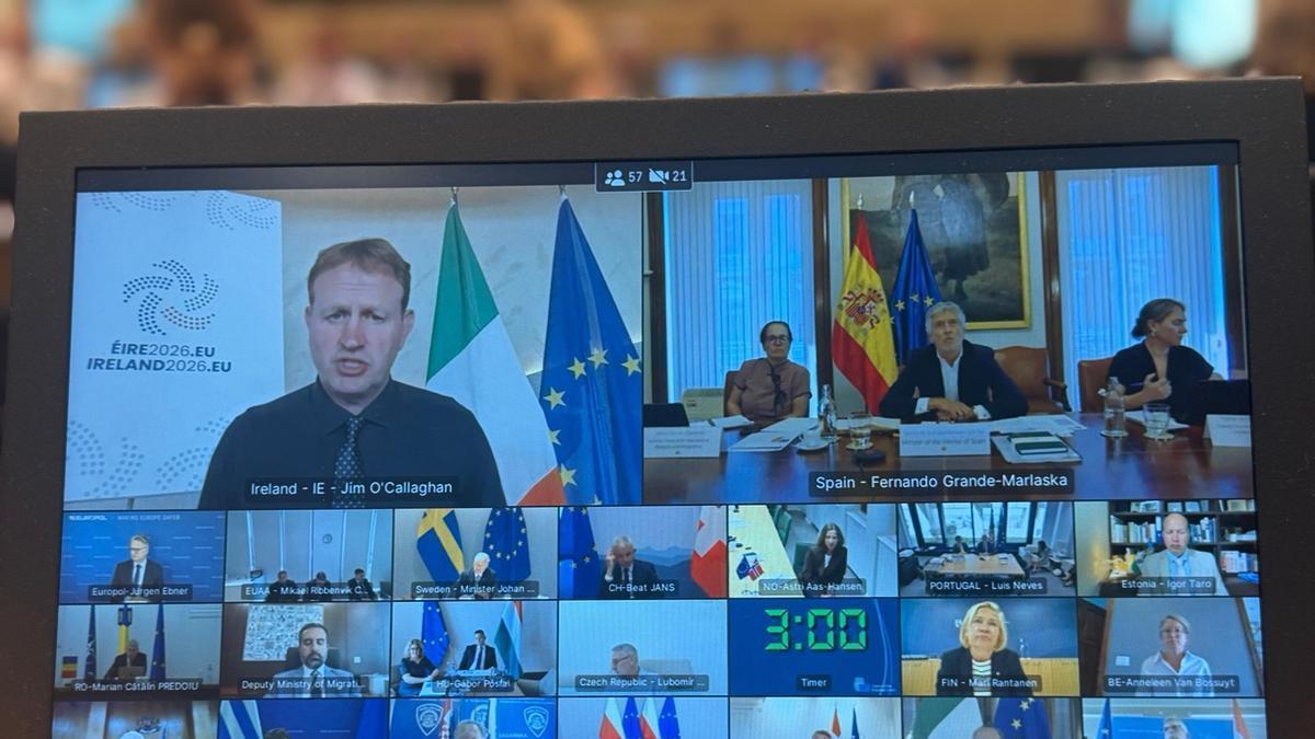 Los ministros de Interior de los Veintisiete países de la UE se reúnen por videconferencia para bordar la crisis de Ceuta.