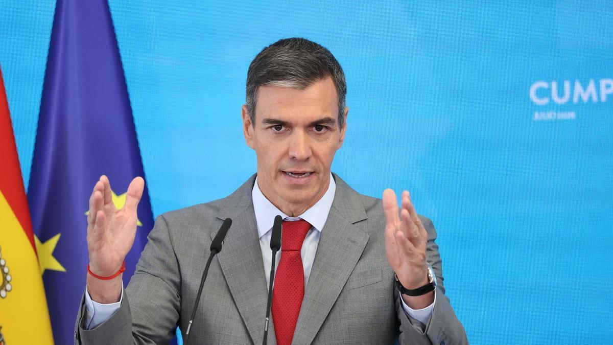 El presidente del Gobierno, Pedro Sánchez