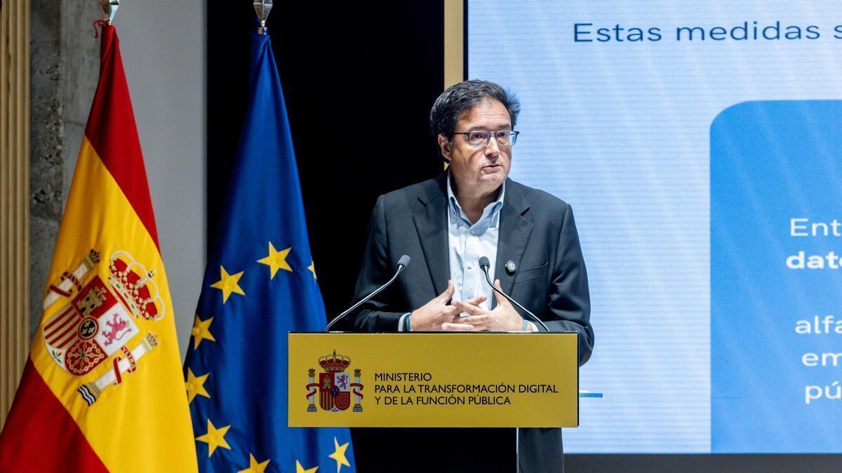 El ministro para la Transformación Digital y de la Función Pública, Óscar López.