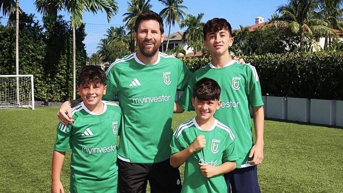 Leo Messi s'habille pour Cornellà pour le début de la saison
