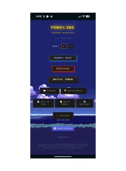 Étapes pour activer la progression du cloud dans Pokelike
